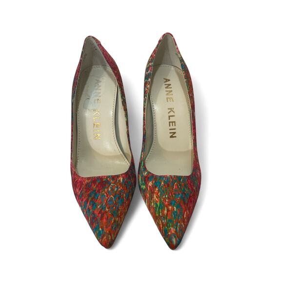 Anne Klein Does Sex In The City Floral Pumps Sz 6 Worn Once Excellent Condition - Picture 2 of 12